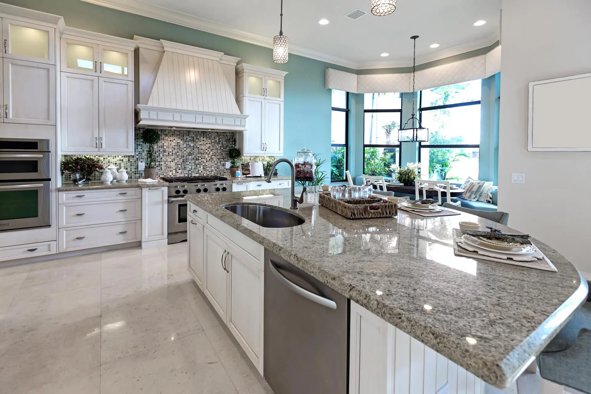 Modern kitchen house interior